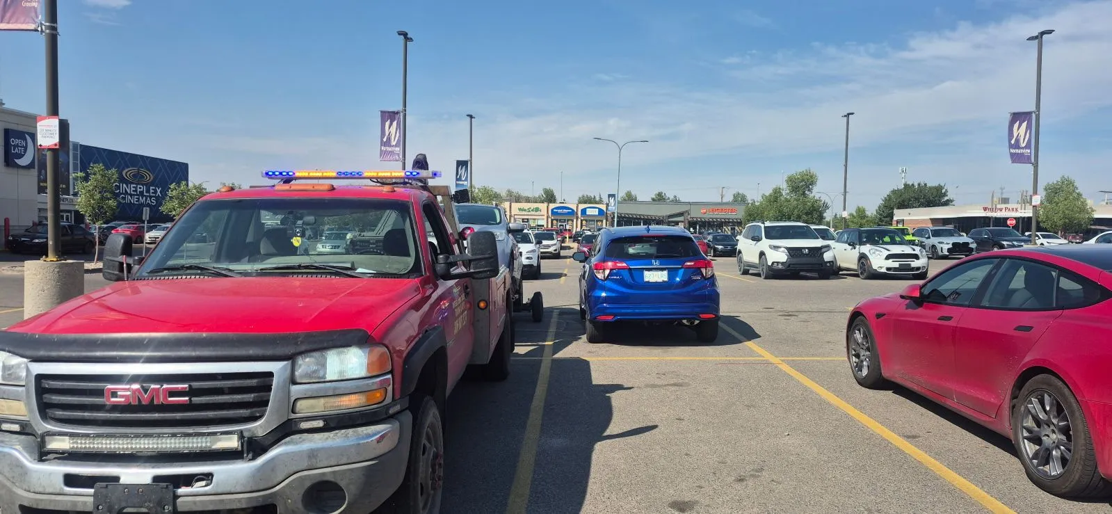 Subterranean Garage Vehicle Extraction - Towing Gallery Regina
